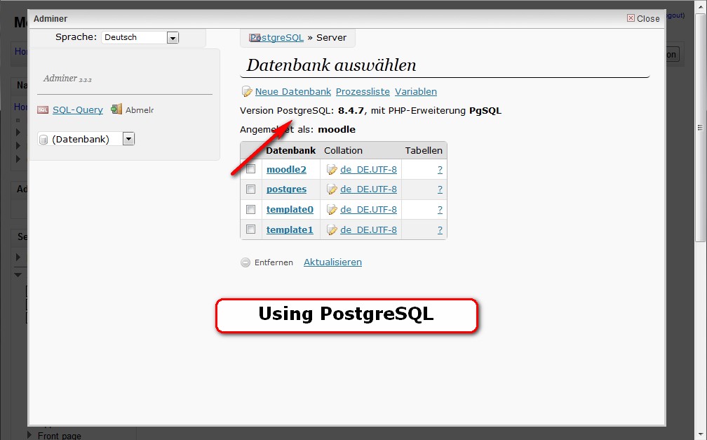 Beispiel ProstgreSQL